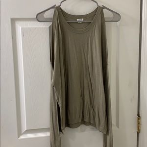 Garage cold shoulder sweater